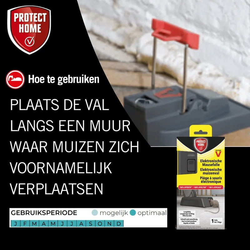 Protect Home Victor Pest Kunststof Muizenval