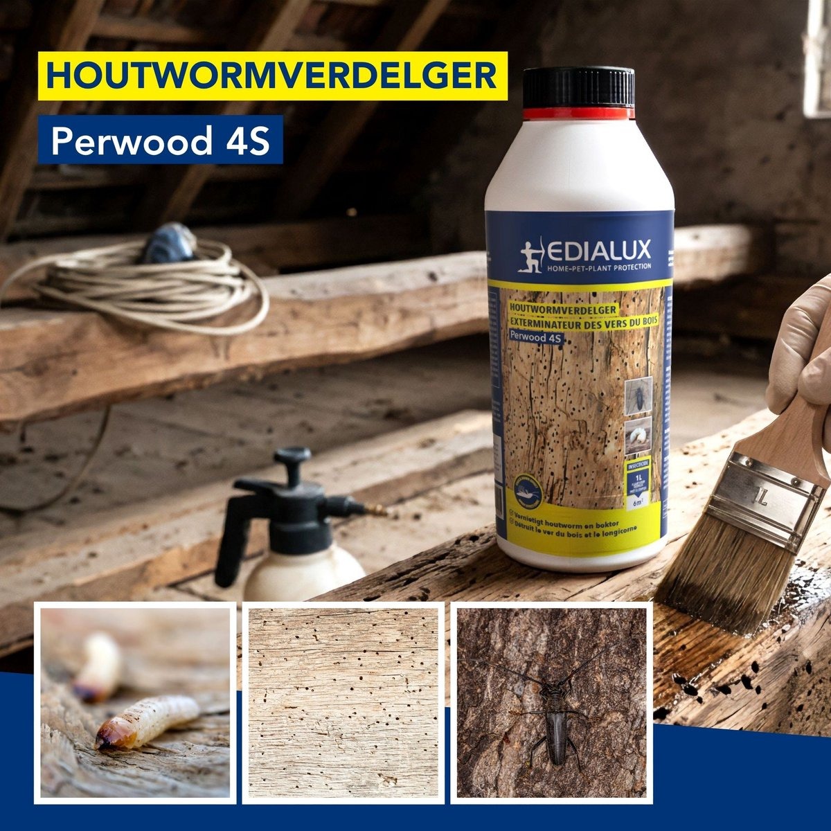Perfacs houtwormbestrijding kant en klaar 5 liter
