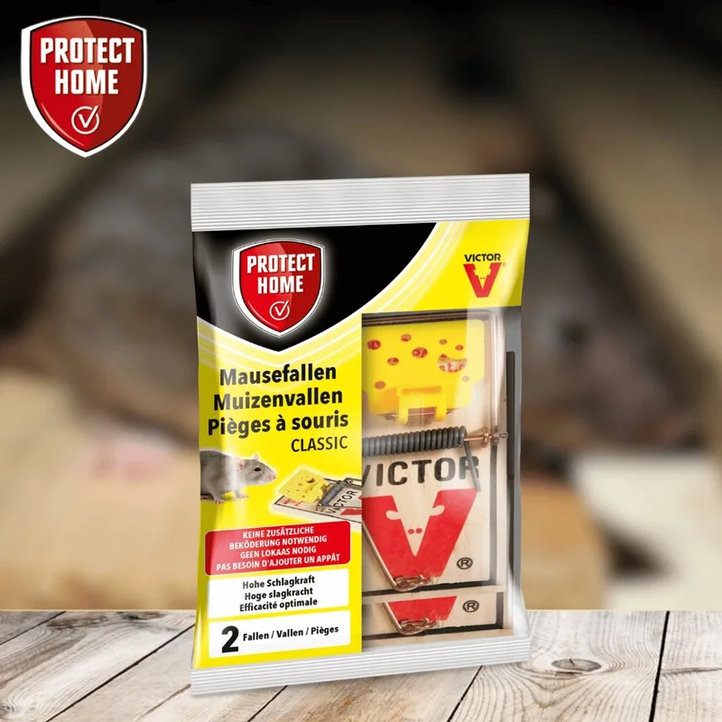 Protect Home Victor Pest Houten Muizenval - 2 stuks