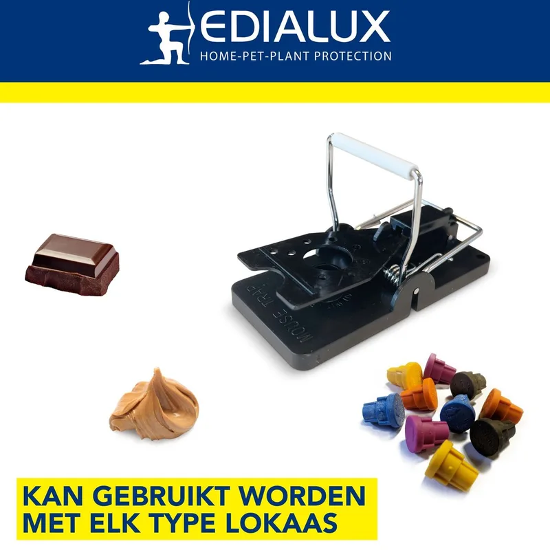 Edialux Quick Snap Kunststof Muizenval 6 stuks