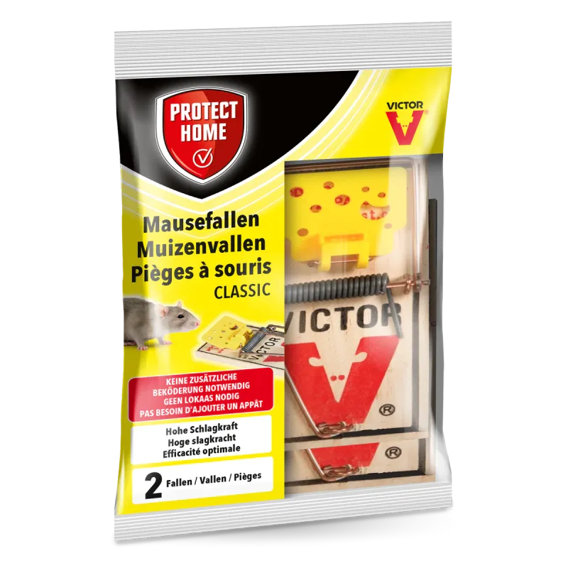 Protect Home Victor Pest Houten Muizenval - 2 stuks