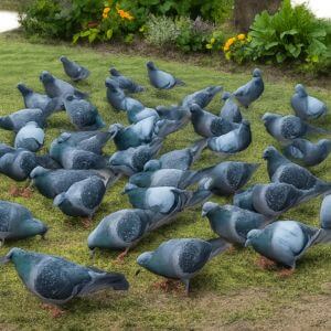 Vogels in de tuin weren