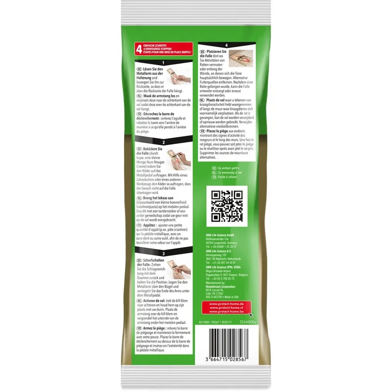 Protect Home Victor Pest Houten Rattenval - 1 stuk