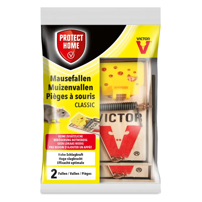 Protect Home Victor Pest Houten Muizenval - 2 stuks